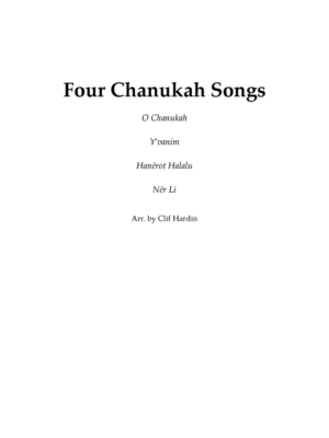 Four Chanukah Songs - Complete Set