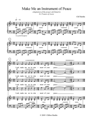 Make Me an Instrument of Peace