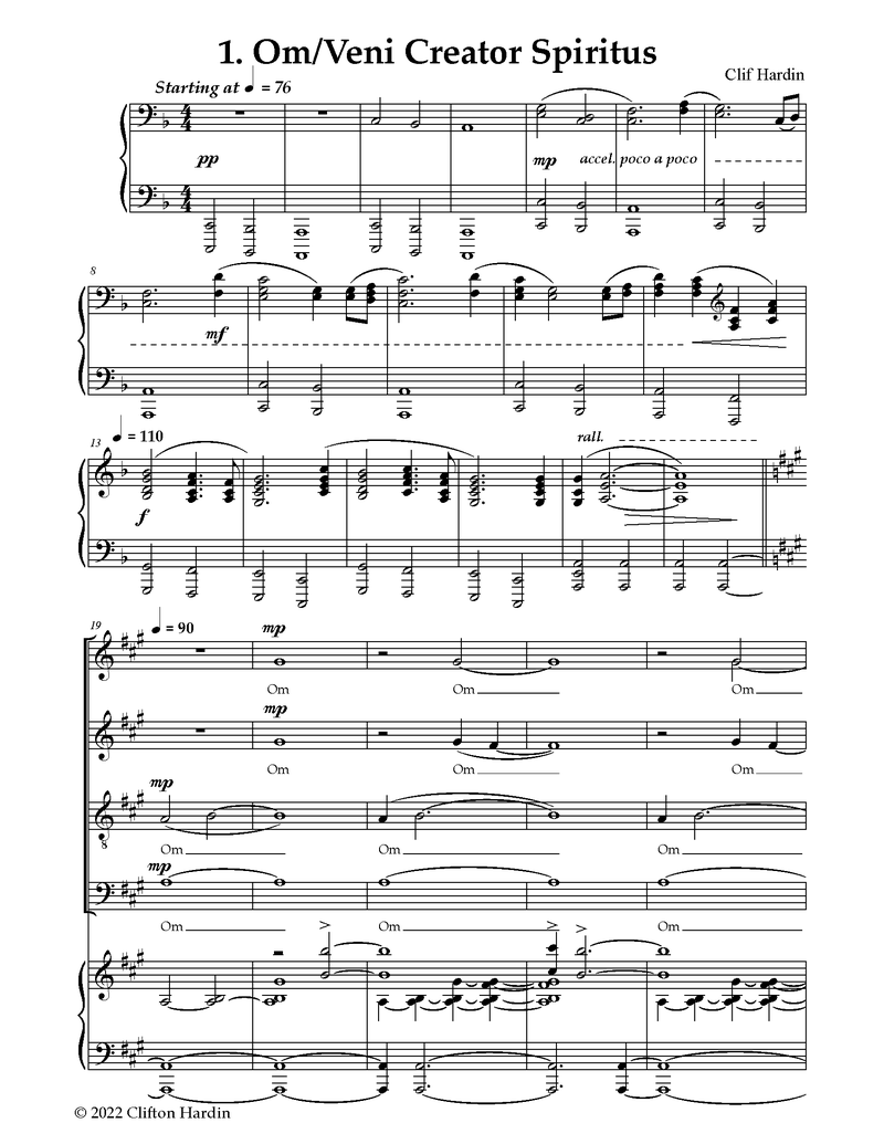 Spiritsong Mvt. 01 - Om/Veni Creator Spiritus