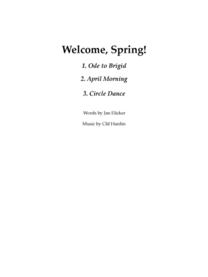 Welcome Spring! Complete Piano-Vocal Score