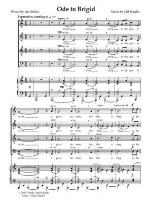 Welcome Spring! Mvt. 1 - Ode to Brigid
